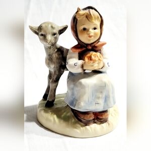 Hummel Figurine Good Friends Girl With Lamb